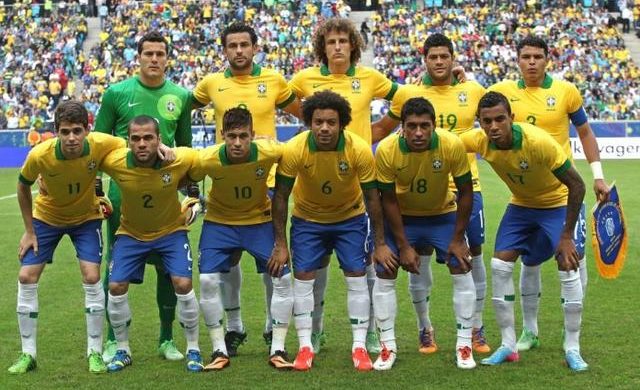 2002 Brasilien laget trångt in i världscupen